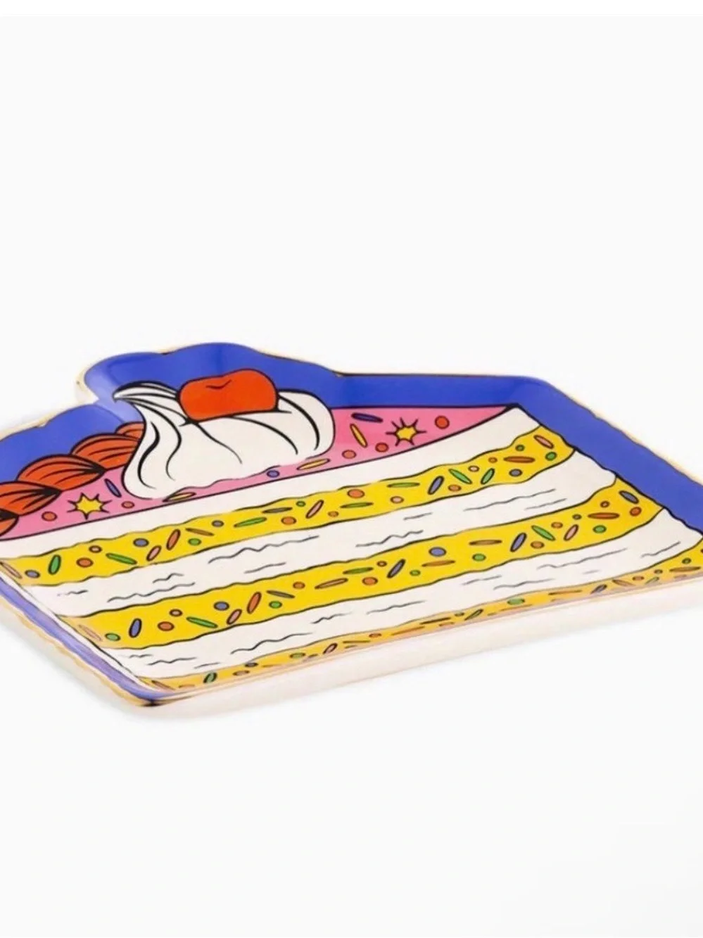 ban.do Blue Slice Cake Trinket Tray - NWT